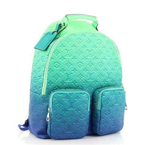 blue louis vuitton bag gold lock|blue louis vuitton backpack.